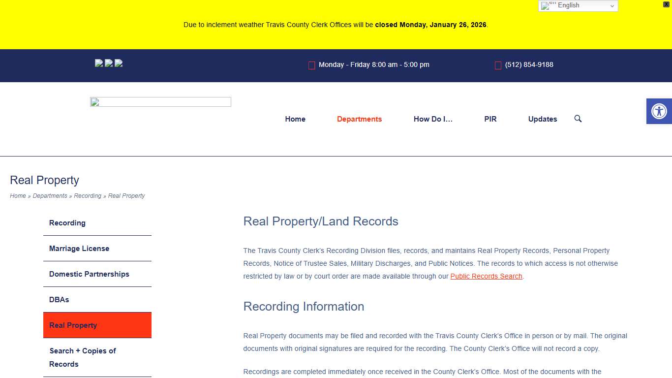 Real Property - Travis County Clerk