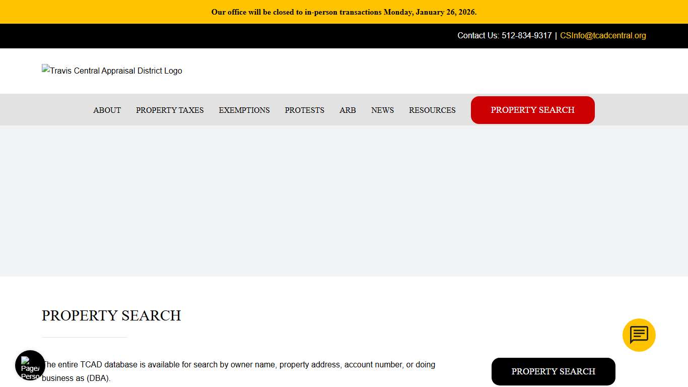 Property Search Travis Central Appraisal District